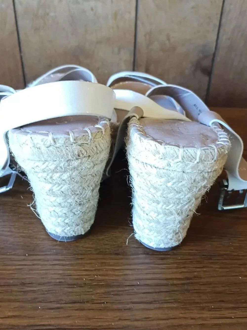 Charles by Charles David Norway Espadrille Wedge Sandals Size 10M White New